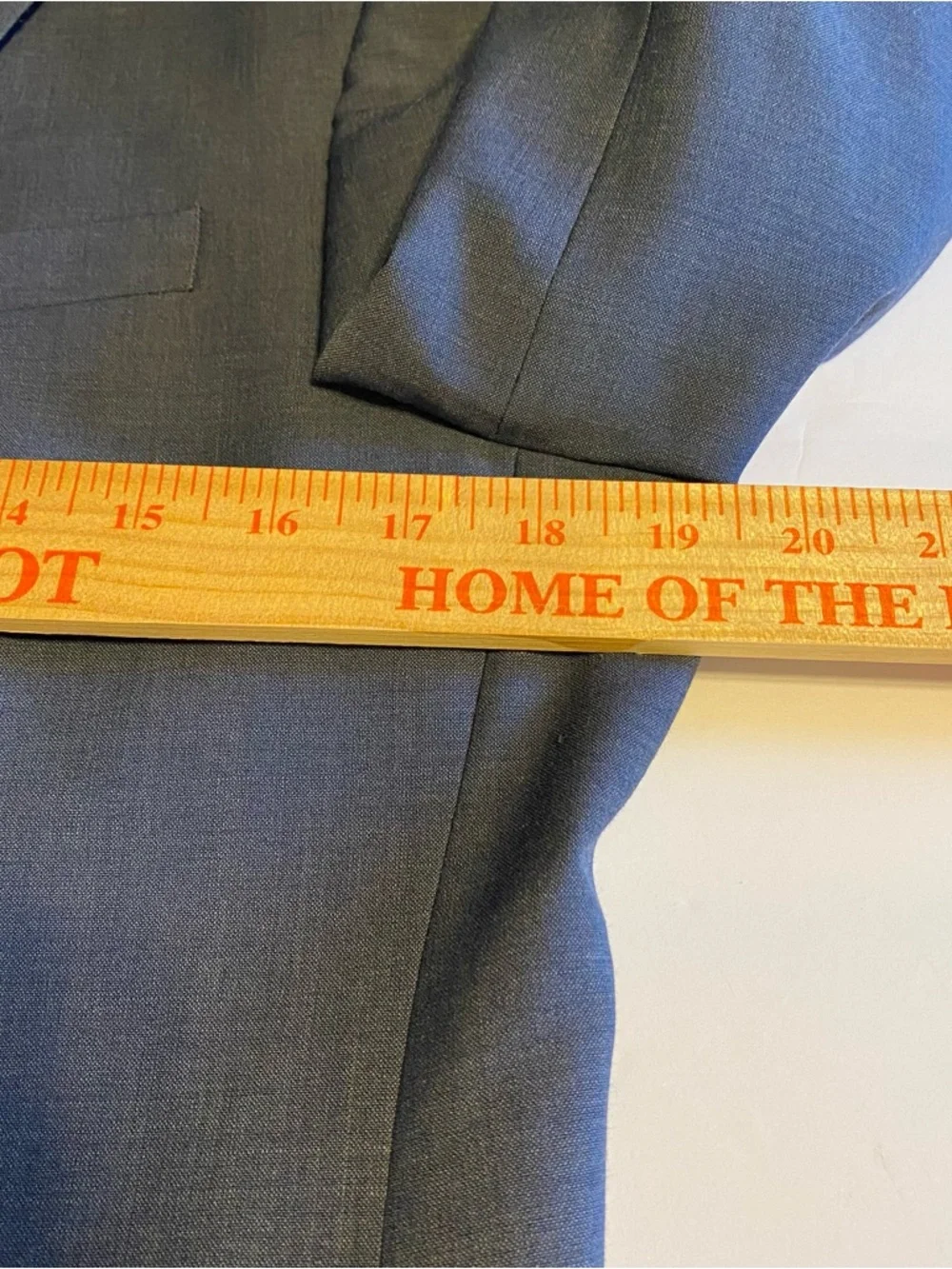 Bar III Men's Blue Two-Button Wool Blend Sport Coat- Slim Fit 38R